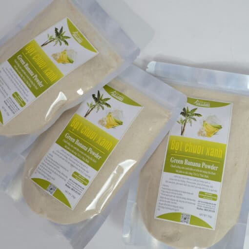 Bột chuối xanh tách vỏ