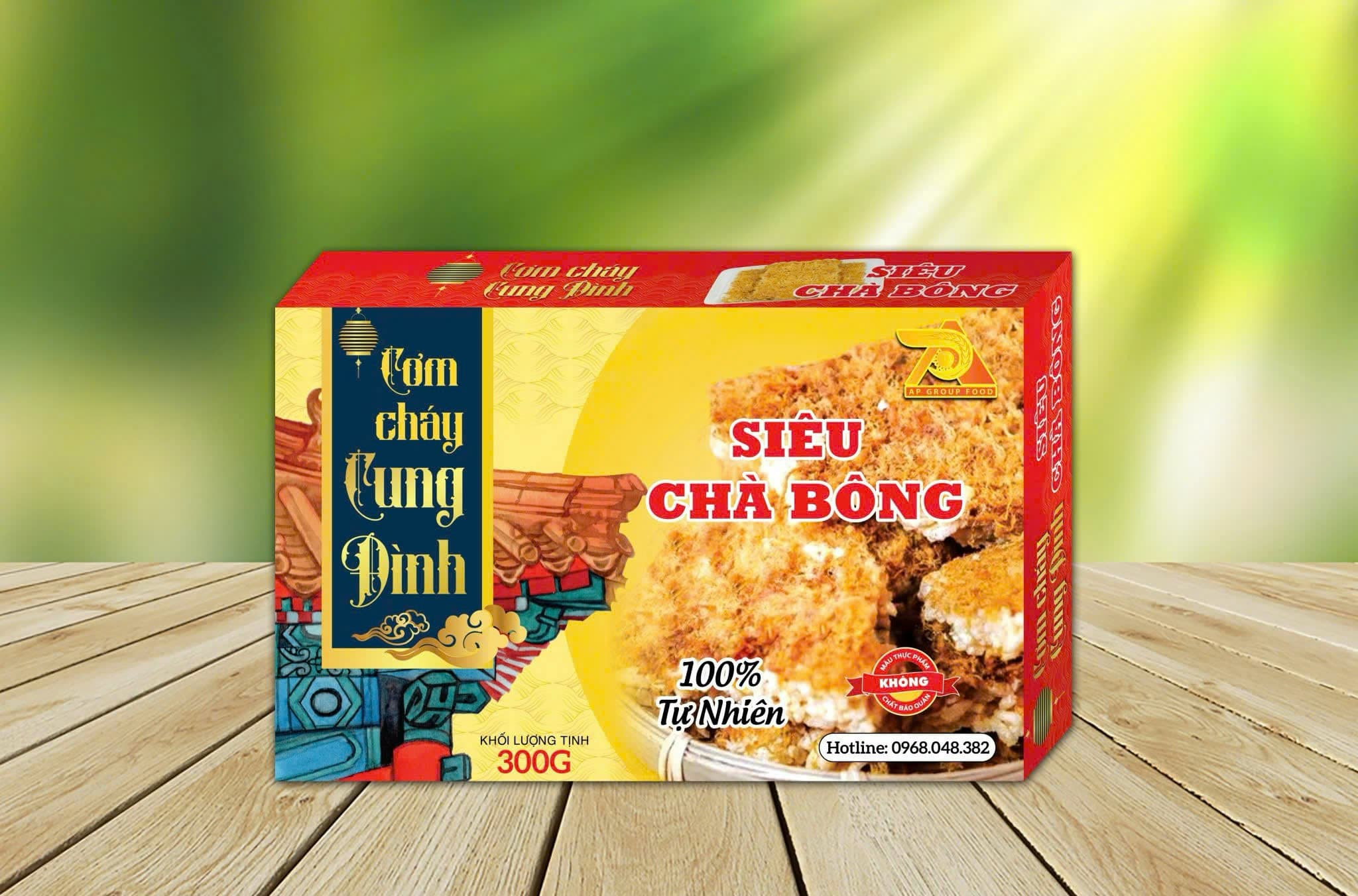 Cơm cháy hộp 300g cơm vừng